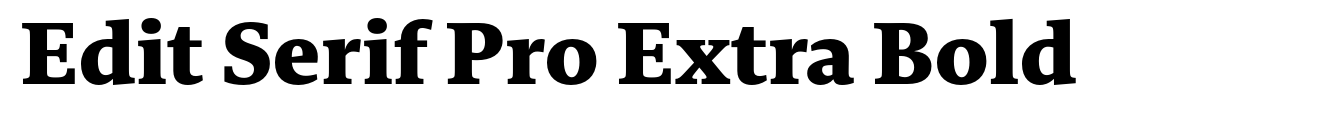 Edit Serif Pro Extra Bold